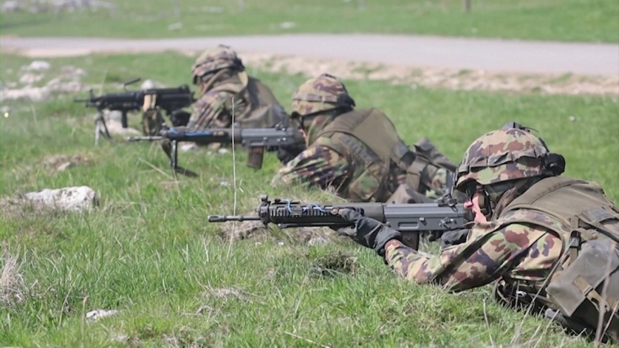 Thụy Sĩ tập trận quân sự quy mô lớn giữa bối cảnh xung đột Nga-Ukraine